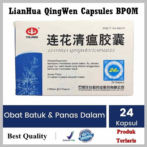 PROMO obat batuk berdahak di sertai pilek demam dewasa lianhua qingwen jiaonang original bpom