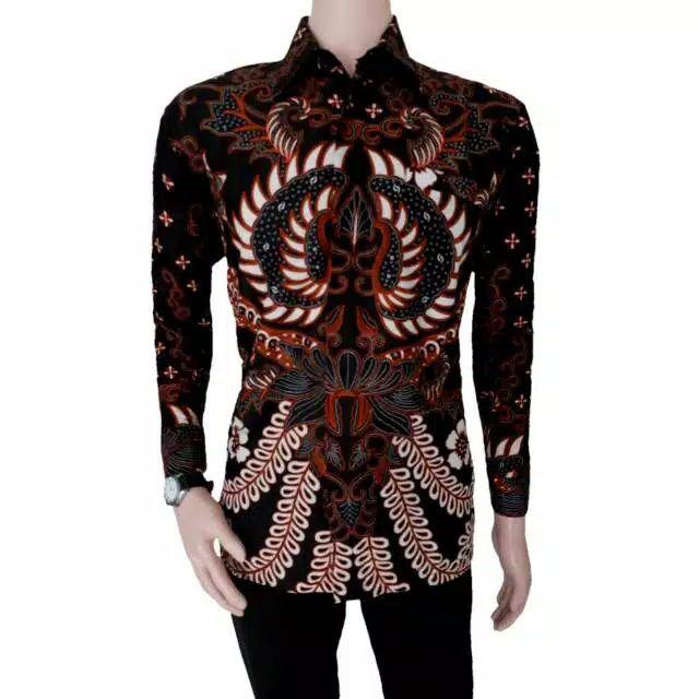 Nusantara Batik Hrb026 Kenongo Hem Pendek Padi Pekalongan M L Xl Batik Pria Murah Modern Grosi