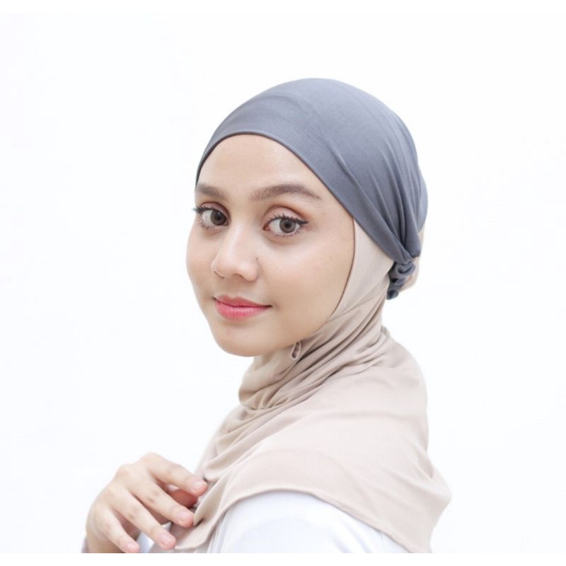 HASTARI CIPUT BANDANA KAOS BESIC PREMIUM / INNER BANDO ANTI RIBET &amp; INSTAN 2 IN 1