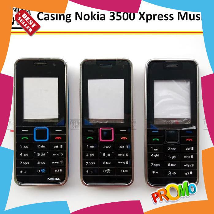 【CASING HP】 FULLSET FULL SET NOKIA 3500 XPRESS MUSIC ORIGINAL HOUSING
