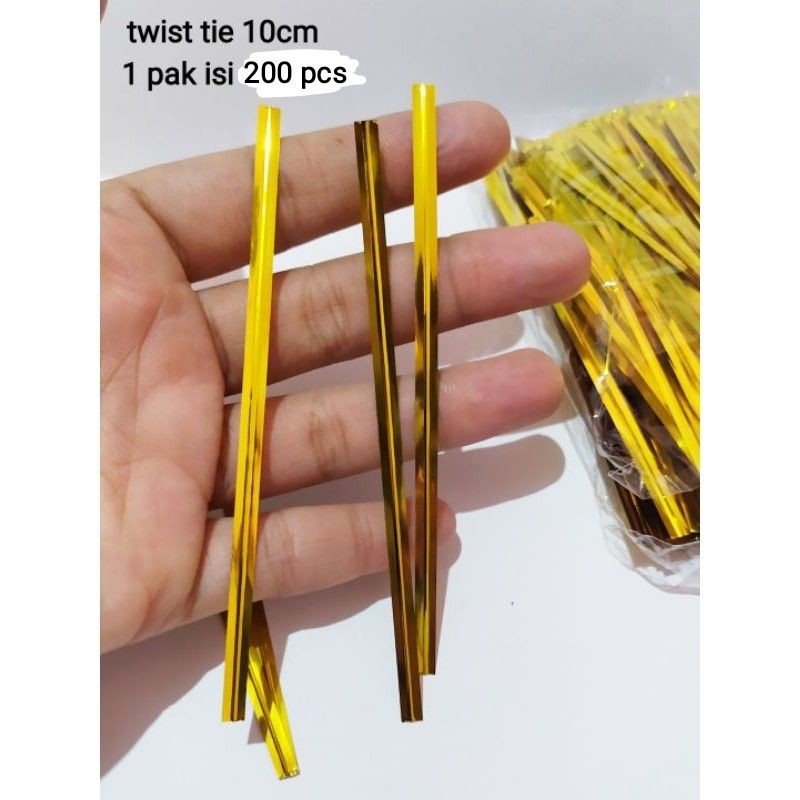 twist tie 10cm isi 200pcs / kawat souvenir murah