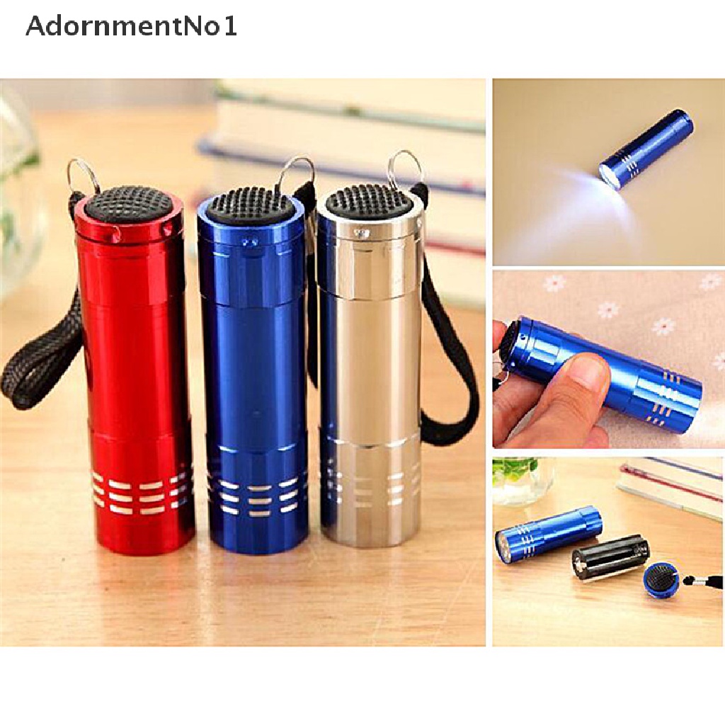 (AdornmentNo1) Senter LED UV Mini Bahan Aluminum Warna Hitam