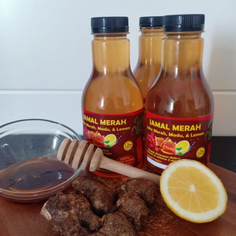 

Jahe merah Madu Lemon / 250 ml / Penguat Imunitas