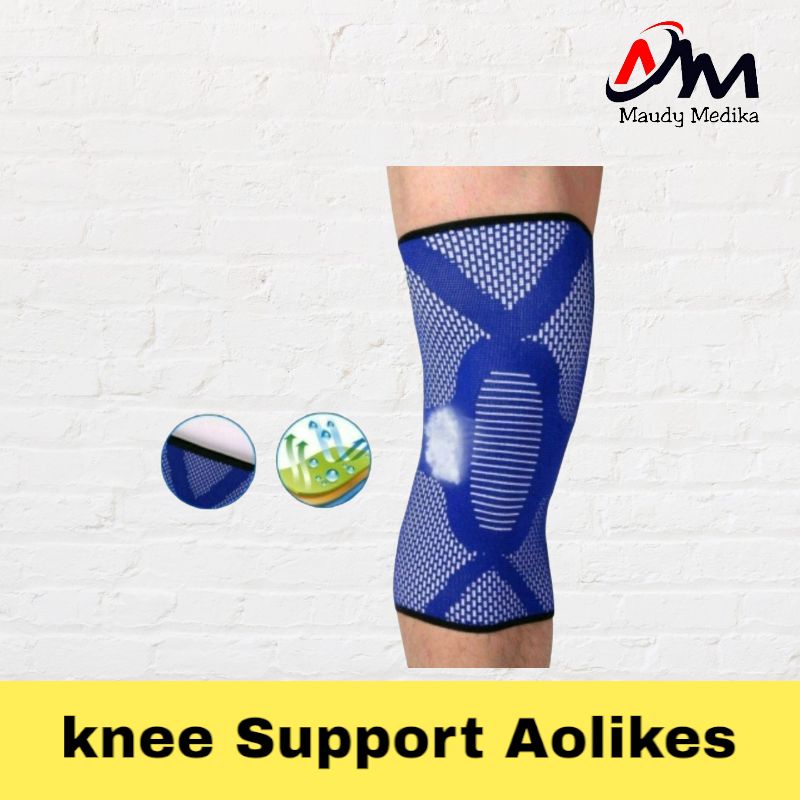 Knee Support  Deker Lutut Bahan Nilon Elastis Aolikes  Deker Kaki Aolikes