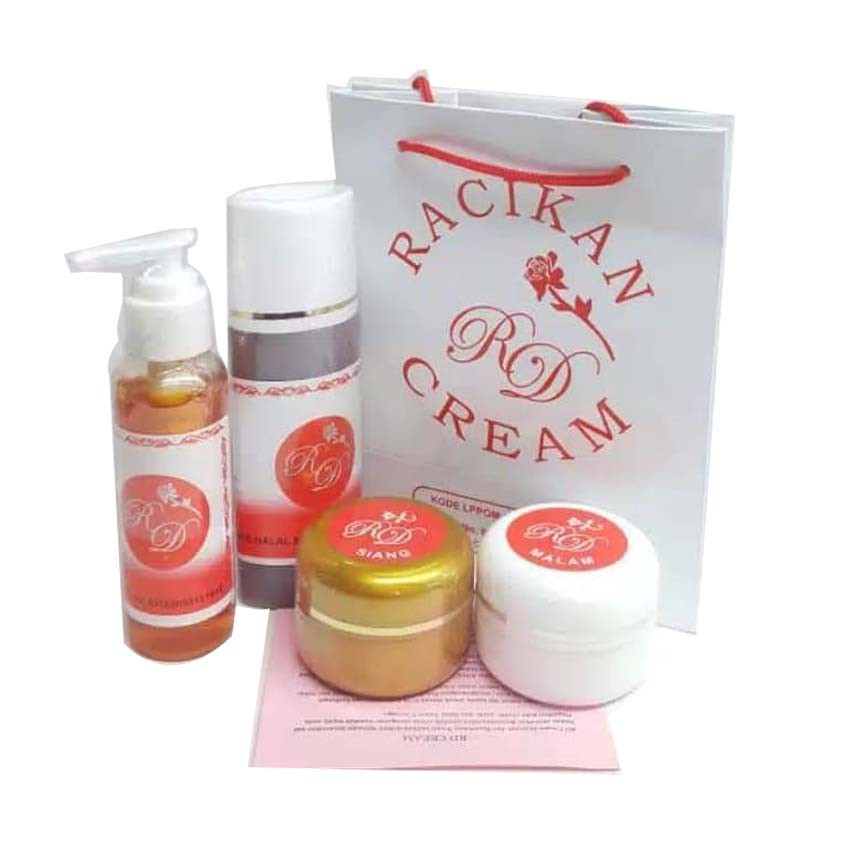 Cream Wajah Racikan Dokter - Cream RD Putih - Paket Krim RD Original  BPOM Tas Putih