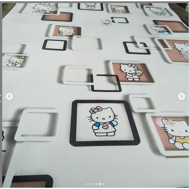 Wallpaper Murah - Wallpaper Dinding Stiker Dinding - Wallpaper Dinding Minimalis - Motif Hello Kitty
