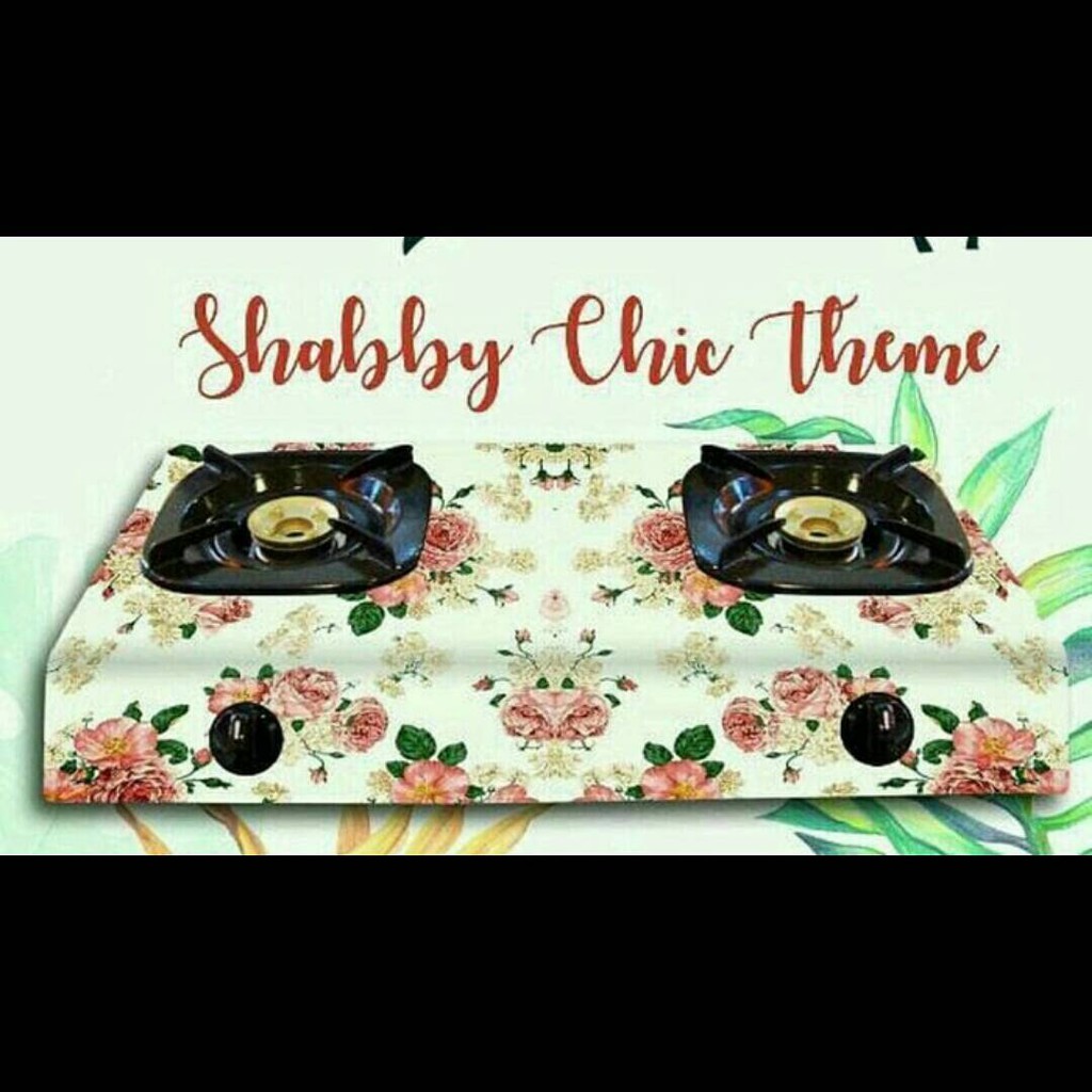STIKER KOMPOR 1 TUNGKU 2 TUNGKU MOTIF SHABBY CHIC PUTIH STIKER KOMPOR 1 TUNGKU 2 TUNGKU MOTIF SHABBY CHIC PUTIH