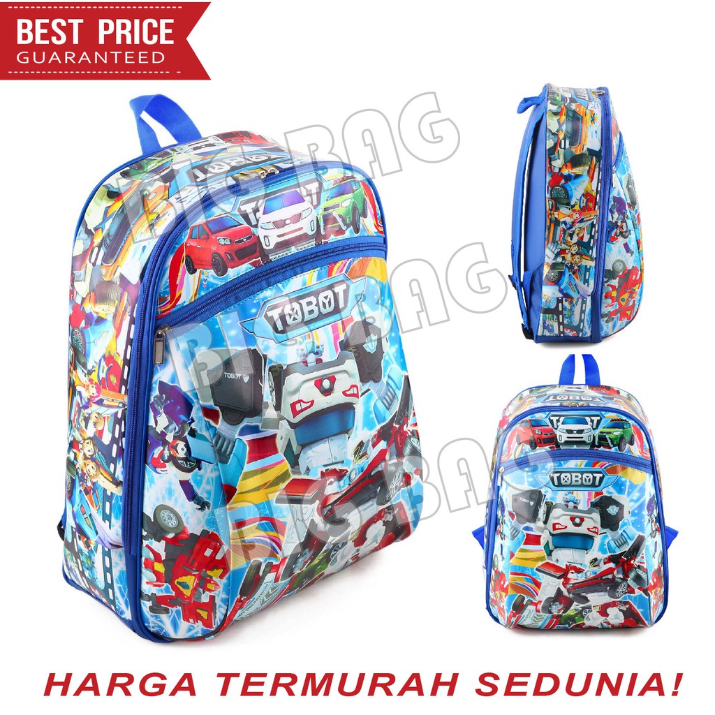 Tas Ransel Anak Karakter - BEN 10 - TOBOT -HULK Tas Ransel Sekolah Anak - Anti Air - BUNCIT