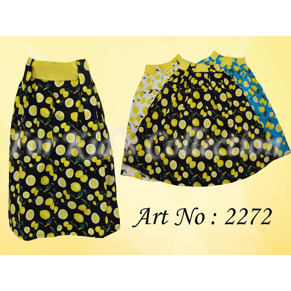 Rok Panjang Anak-Anak Perempusn Motif Lemon