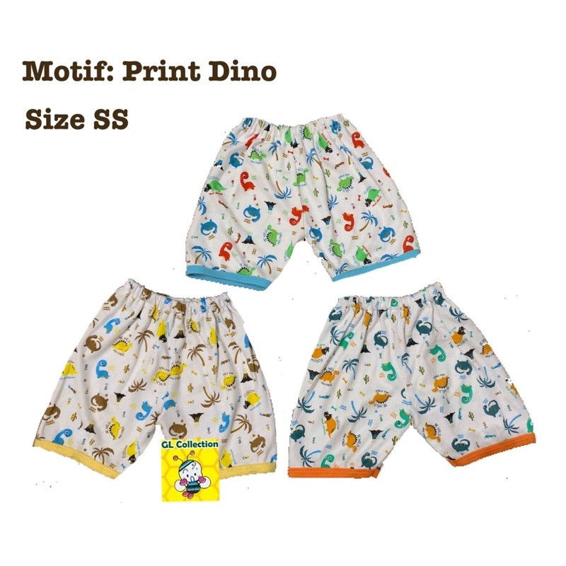 OBRAL! [Bundle isi 3pcs] Celana Pendek Anak Bayi Newborn All Size 0-3 Bulan 100%Katun