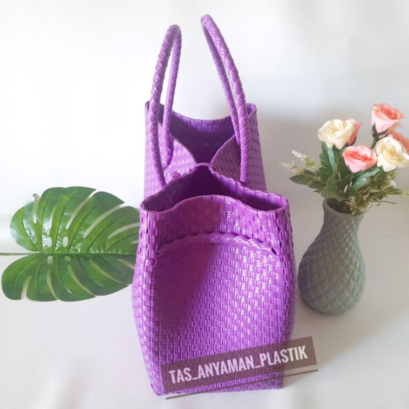 BEST SELLER Tas Wanita Anyaman Plastik Jali Pastel Series Premium Tas Anyaman Souvenir Belanja custom Anyam Plastik Jaly