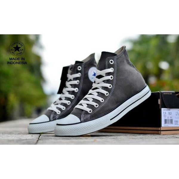 SEPATU SNEAKERS CASUAL PRIA WANITA CONVERSE_31 ALL STAR CLASSIC GREY HIGHT TERMURAH