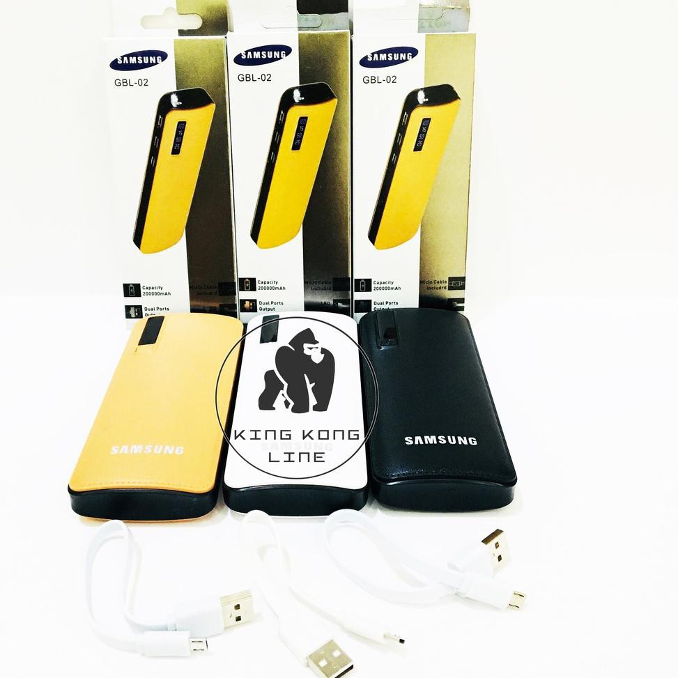 STOCK TERBARU Power Bank Samsung GBL-02 20000 MAH 3 Output Powerbank ,.,