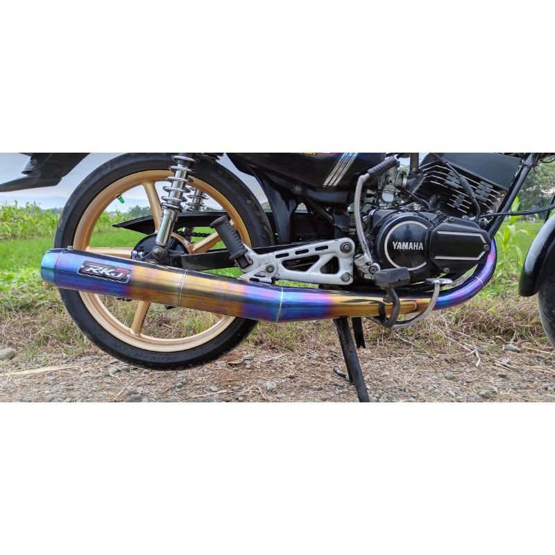 Knalpot RX-KING standar racing stainless bluemoon garing gurih RKJ Racing