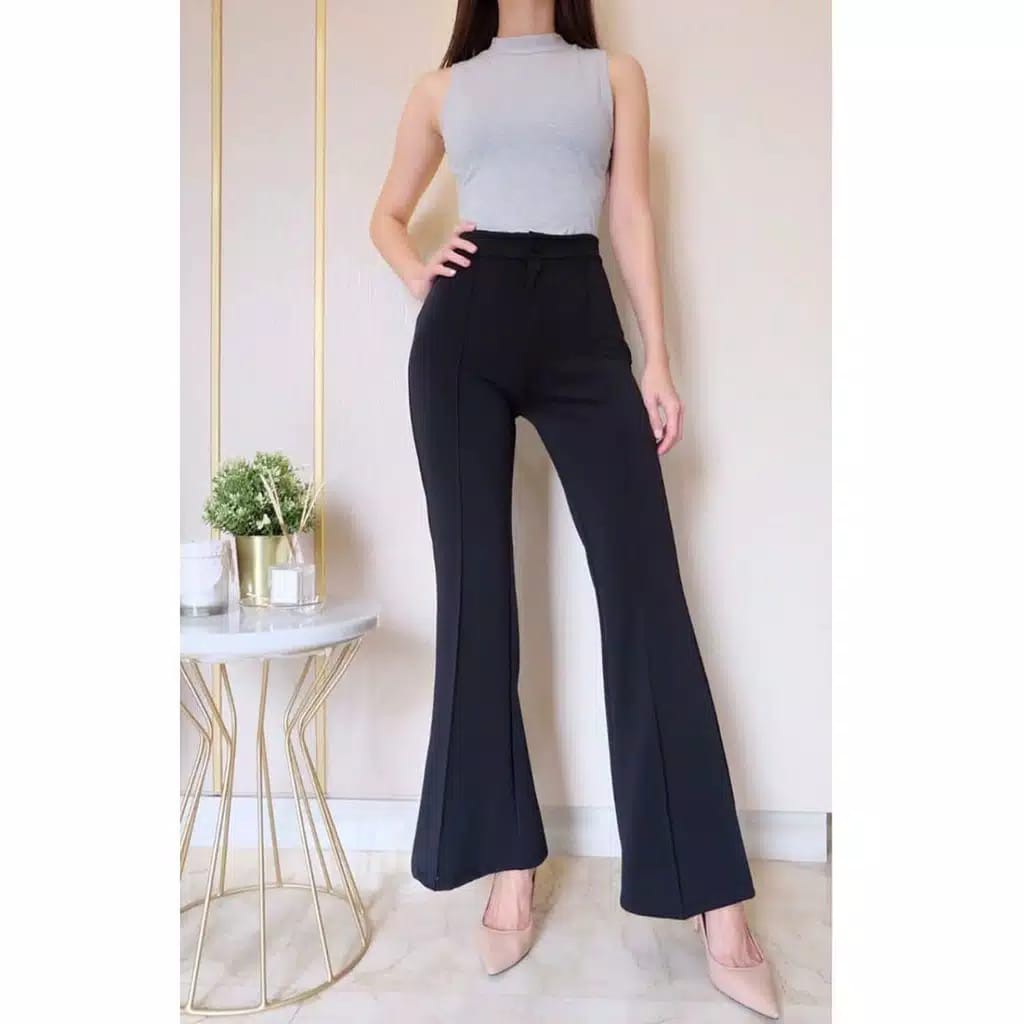 d4 - Terbaru Celana Cutbray Scuba Wanita Import Bahan Berkualitas 692 / Celana Wanita /Celana Import