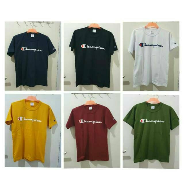  Kaos  Champion  Original Script Logo Shopee Indonesia