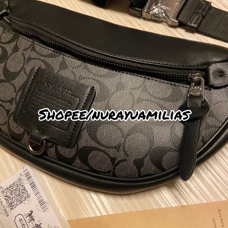 Waistbag Coach Mirror Tas selempang pria branded waist bag pria import