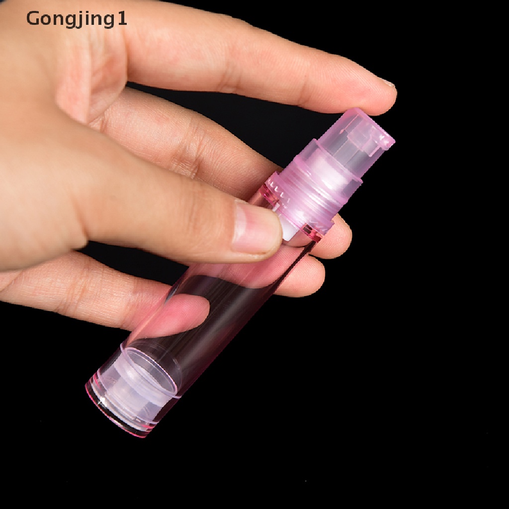 Gongjing1 1pc Botol Pump Kosong 5 / 10 / 15ml Untuk Lotion / Kosmetik / Makeup / Travel