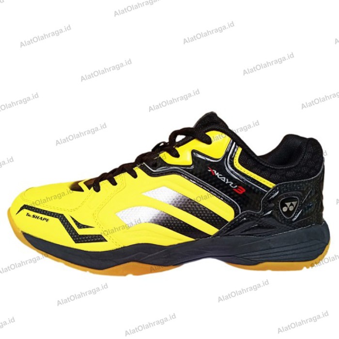 Sepatu Badminton Yonex Akayu 3 - Black Yellow #98