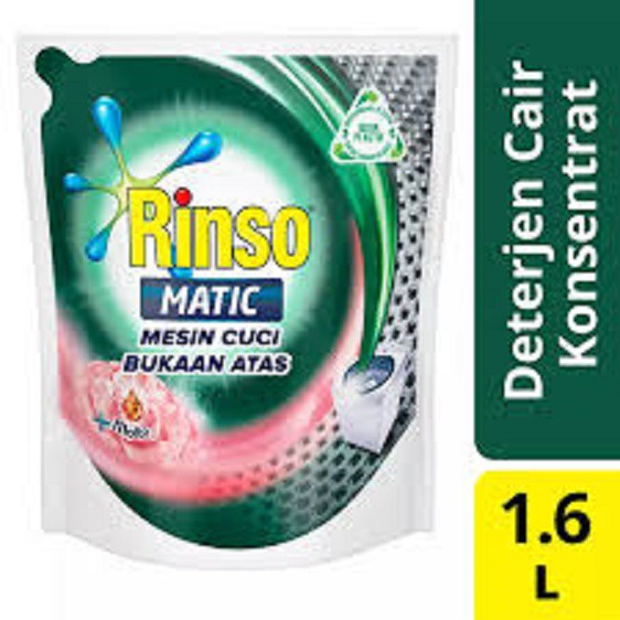 Deterjen Rinso Matic Top Loading / Mesin Cuci Bukaan Atas 1.6 Liter