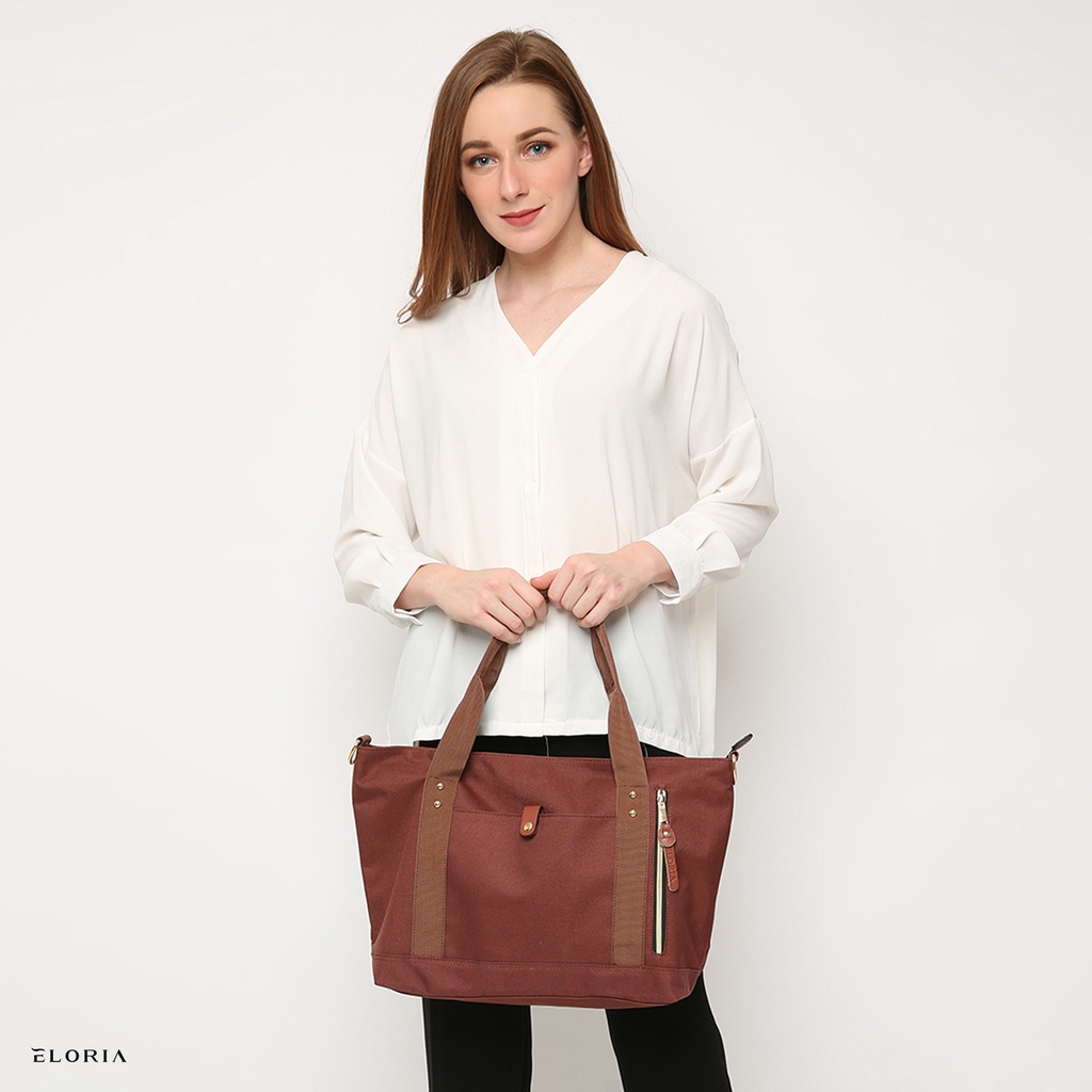 Eloria New York - Paket Bundle 2x Tas Wanita Tote Bag Eloria Casual