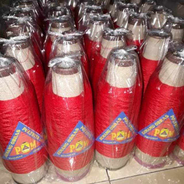 Benang Obras Warna Merah
