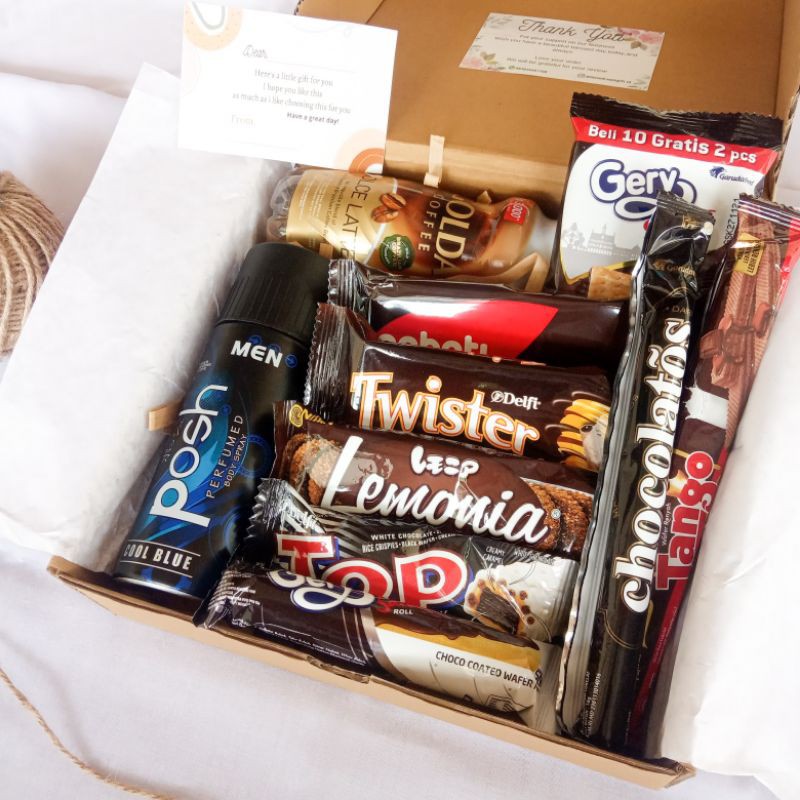 

Gift box/Snack box/Gift box cowok/Hadiah cowok