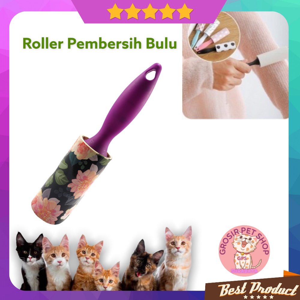 Roller bulu /  Roller pembersih bulu kucing yang menempel pada baju