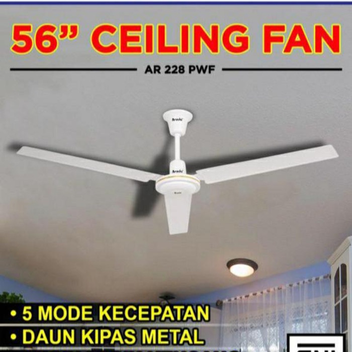 ARASHI Kipas Angin Gantung 56 Inch / Ceiling Fan - Garansi 1 Tahun