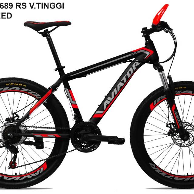 Sepeda mtb aviator velg tinggi uk 26