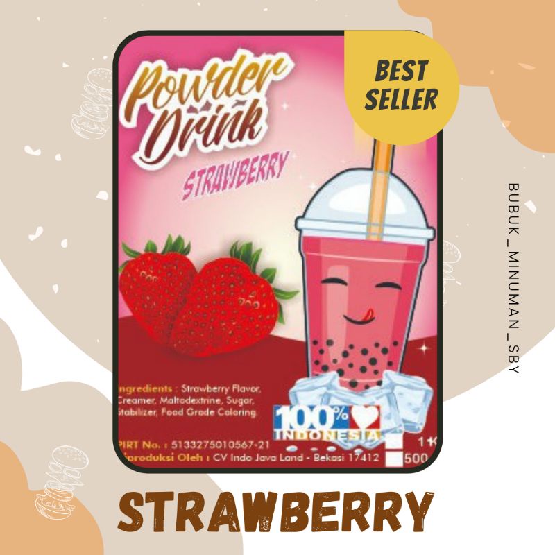 

Javaland Bubuk Minuman Rasa Strawberry Kemasan 1kg