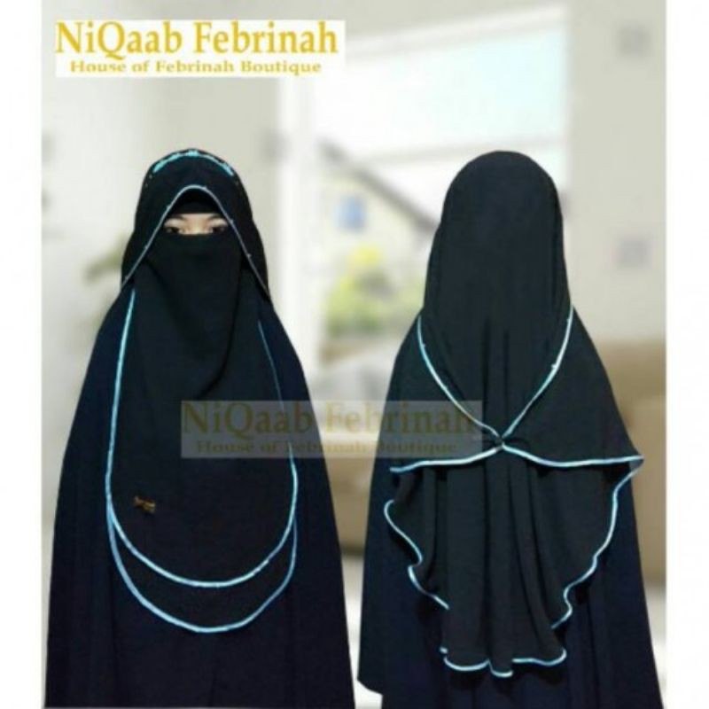 Cadar niqab niqob butterfly kupu kupu bunga