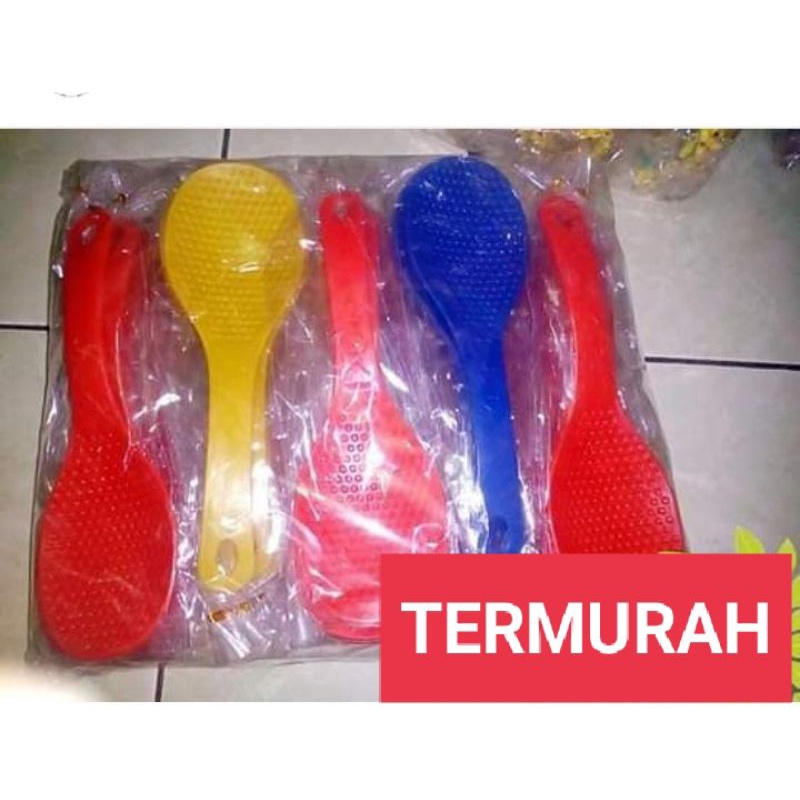 bonus kartu ucapan isi 50 souvenir centong nasi / sendok nasi magicom isi 50 pcs