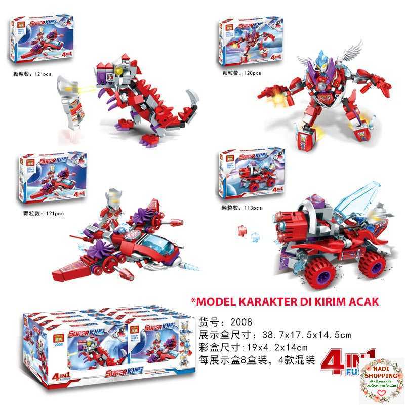 Building Blocks Lego Mainan Rakit Robot Ultraman Model Acak - 2008 HEIMA