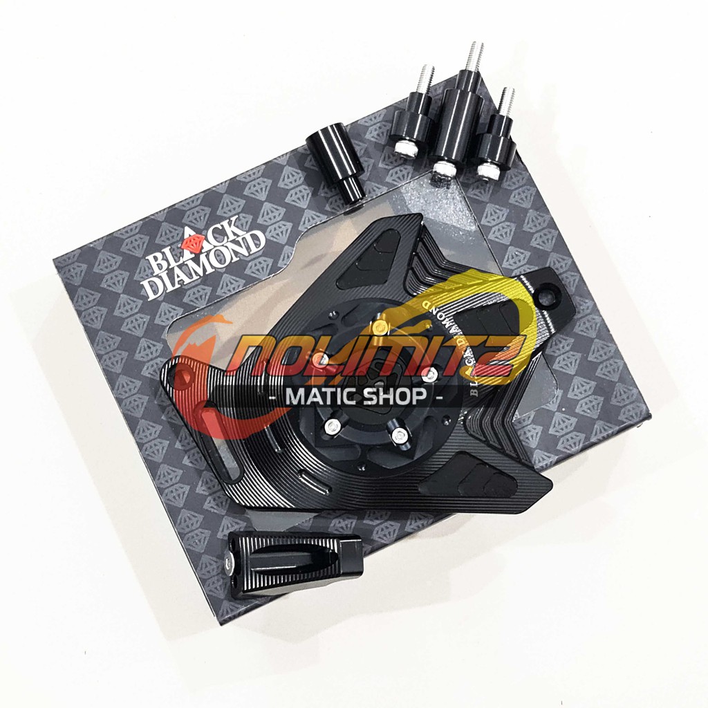 Cover Pelindung CVT Engine Guard Black Diamond Aerox NMAX 155 Lexi