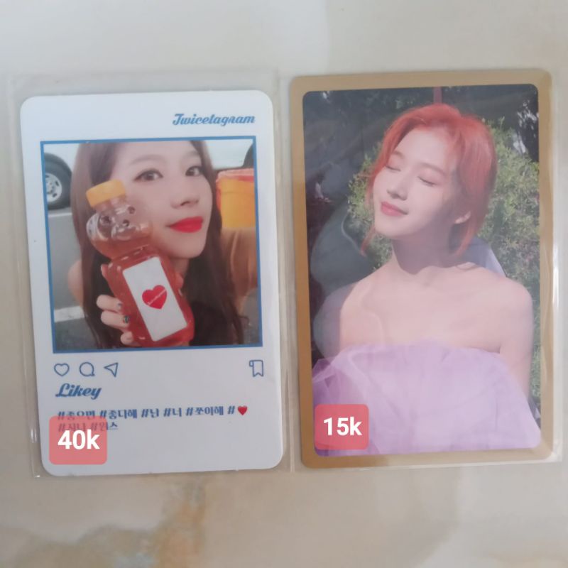photocard twice sana twicetagram pob more & more sana