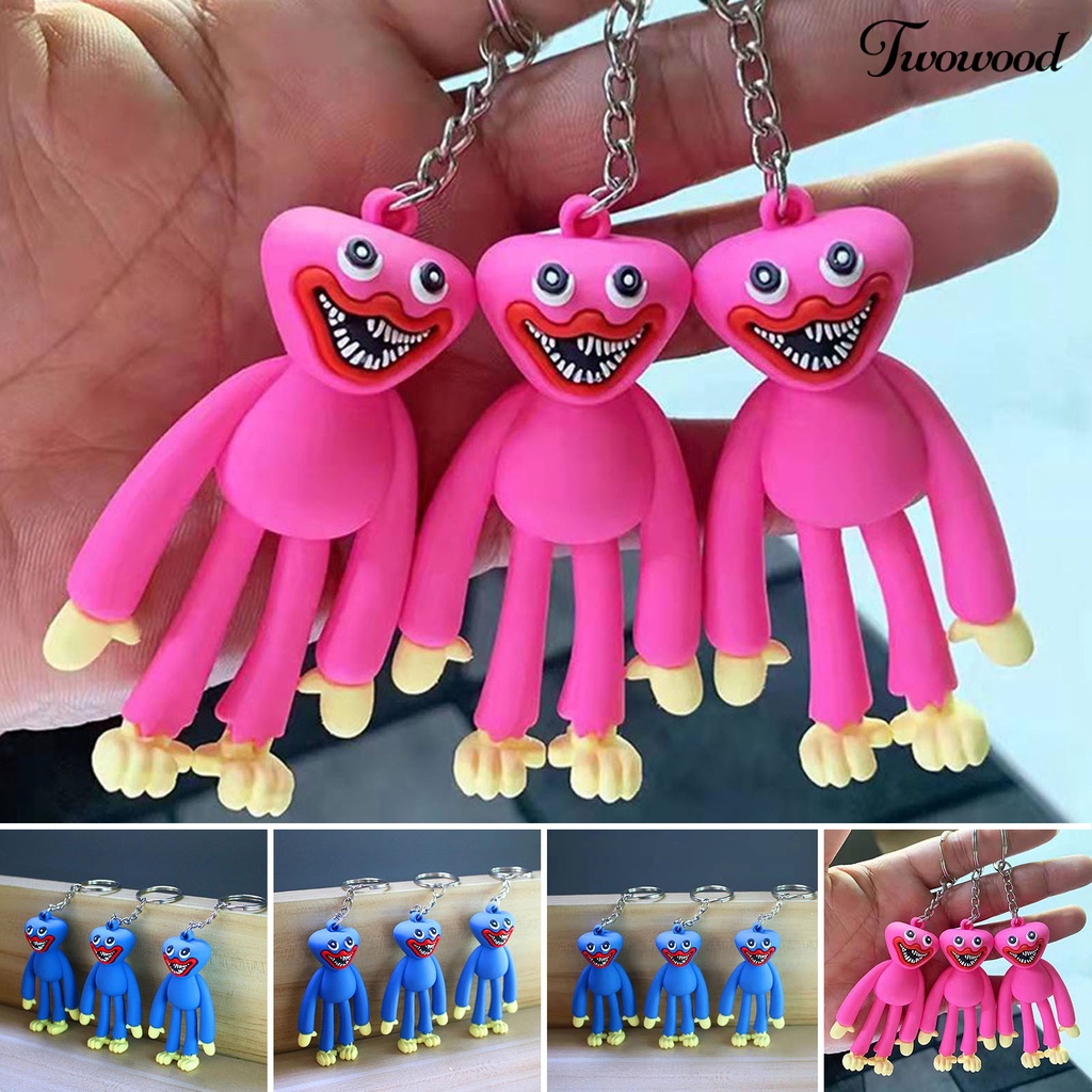 Twowood Gantungan Kunci Desain Poppy Playtime Bahan Alloy Untuk Unisex