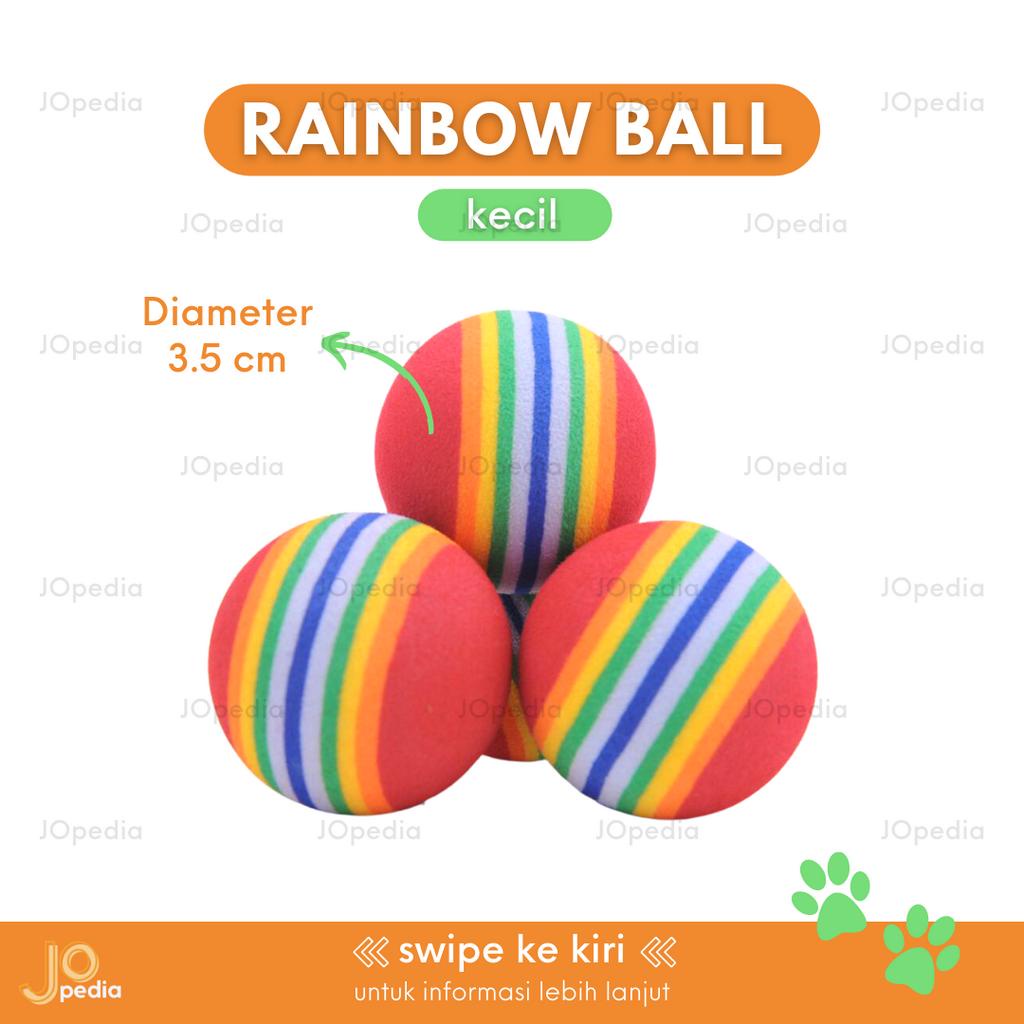 RAINBOW BALL Mainan Bola Kucing Kitten Mainan Gigit Anjing Dog Cat Toy