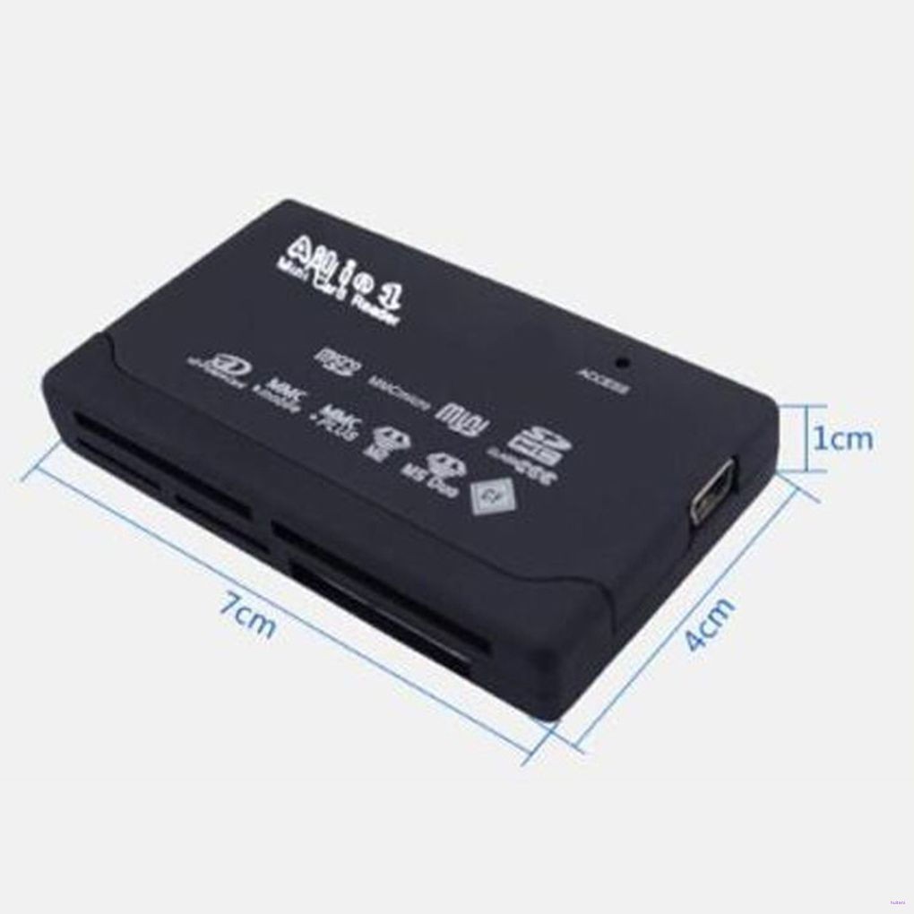 All In One Card Reader USB 2.0 SD Card Reader Adapter Support TF CF SD Mini SD SDHC MMC MS XD  huiteni