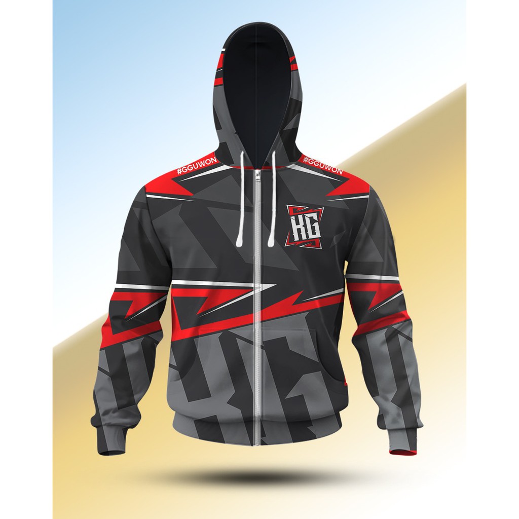 Download Hoodie Gaming Esports Custom I008 Shopee Indonesia PSD Mockup Templates