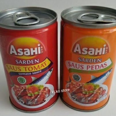 

sarden asahi saos tomat dan saos pedas 155gr
