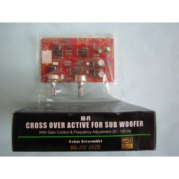 Kit Crossover Aktif  FOR SUBWOOFER SERI 2075 ( 4 x JRC 4558 ) BELL
