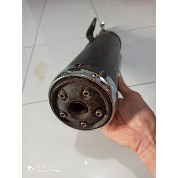 silincer knalpot standar Kawasaki ninja 250 karbu original