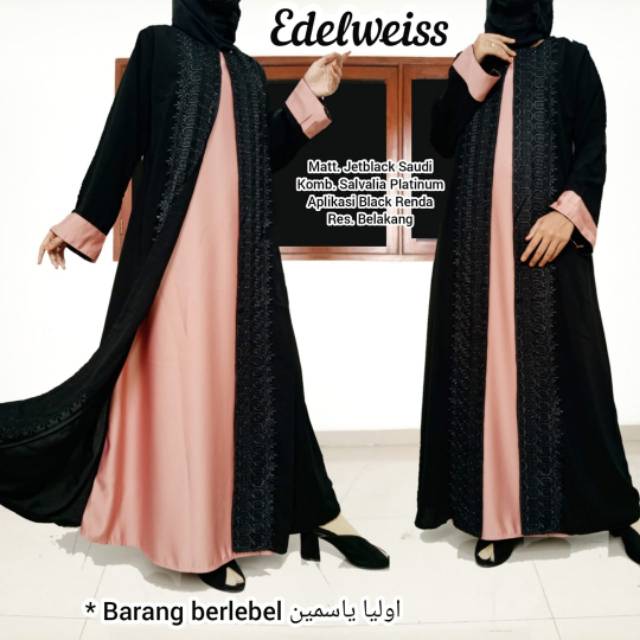 gamis/dress/abaya edelweis