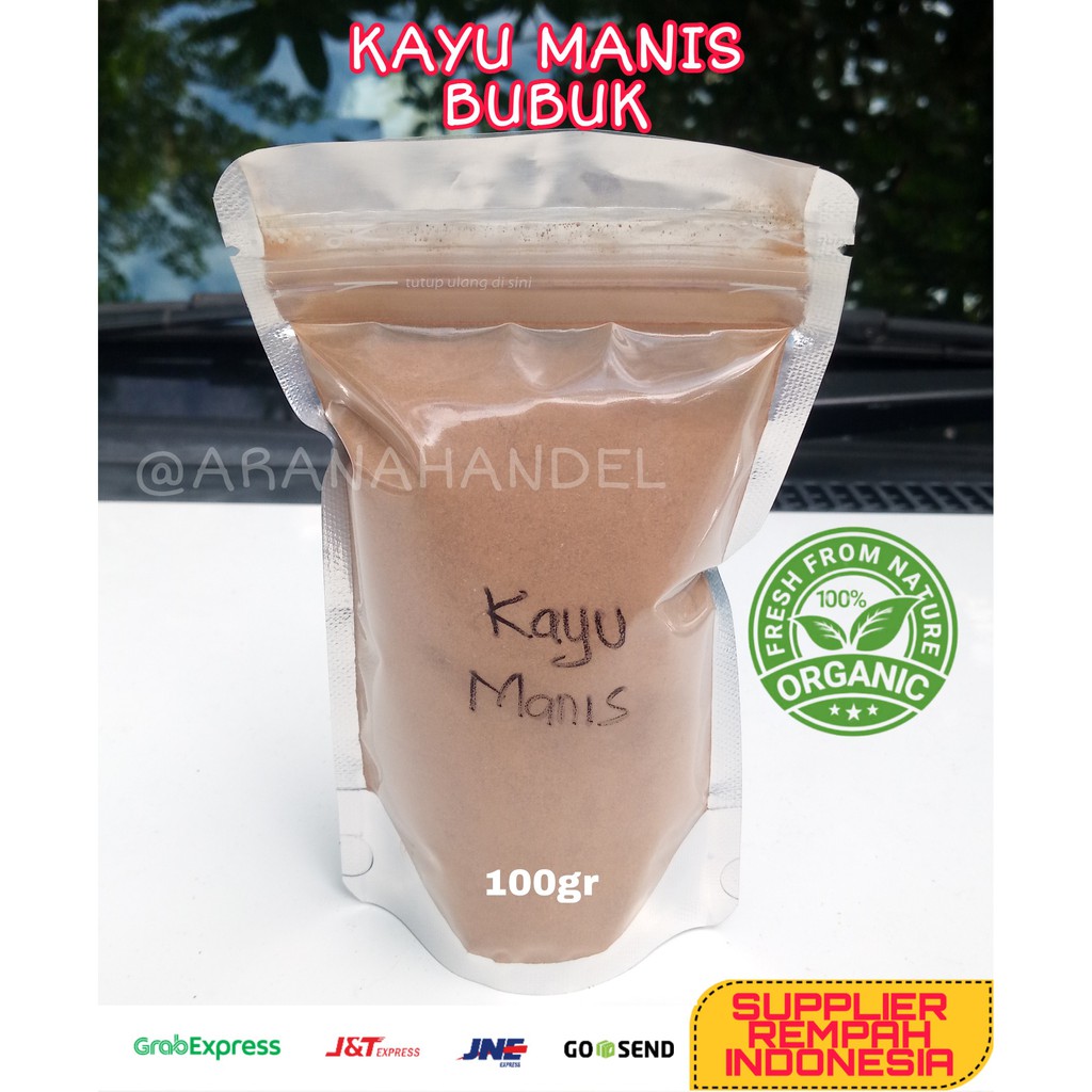 

Kayu Manis Bubuk Kualitas Eksport 100gr Grade A | 100% murni Kemasan Klip ziplock