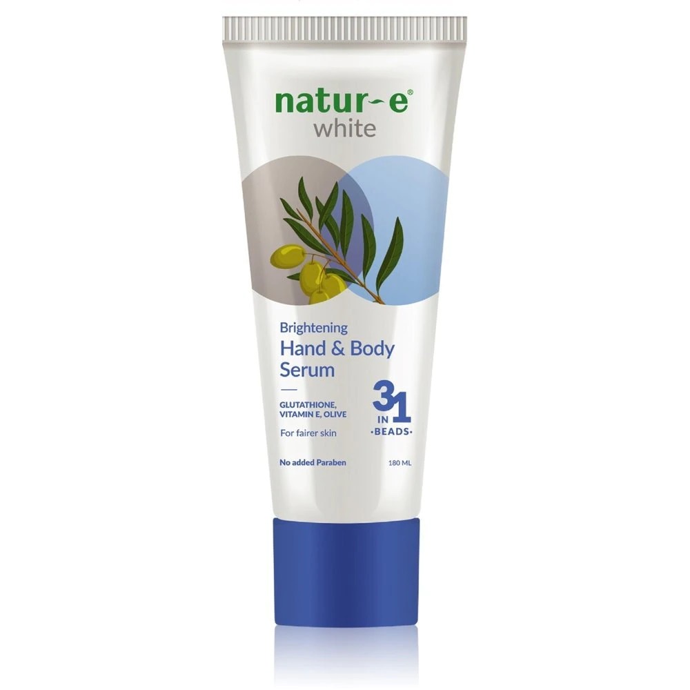 Natur-E White Brightening Hand Body Serum 180 ml