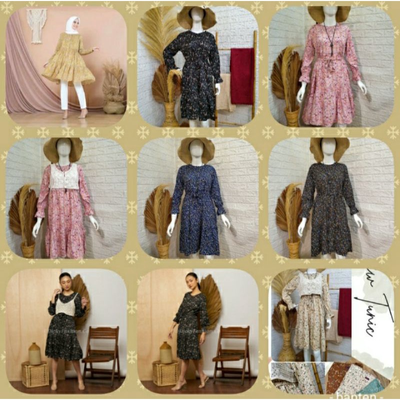 [REALPICT] Tunik Rayon Viscose ruffle DICKY FASHION