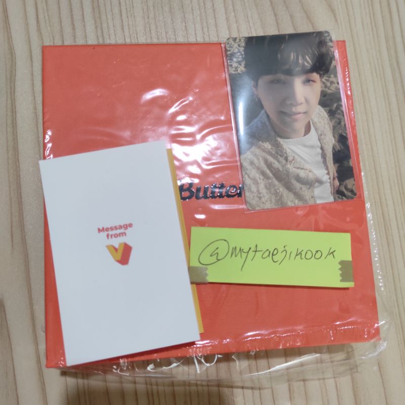 bts album butter fullset unsealed yoongi suga photocard random rpc pc sg yg cream peaches taehyung v