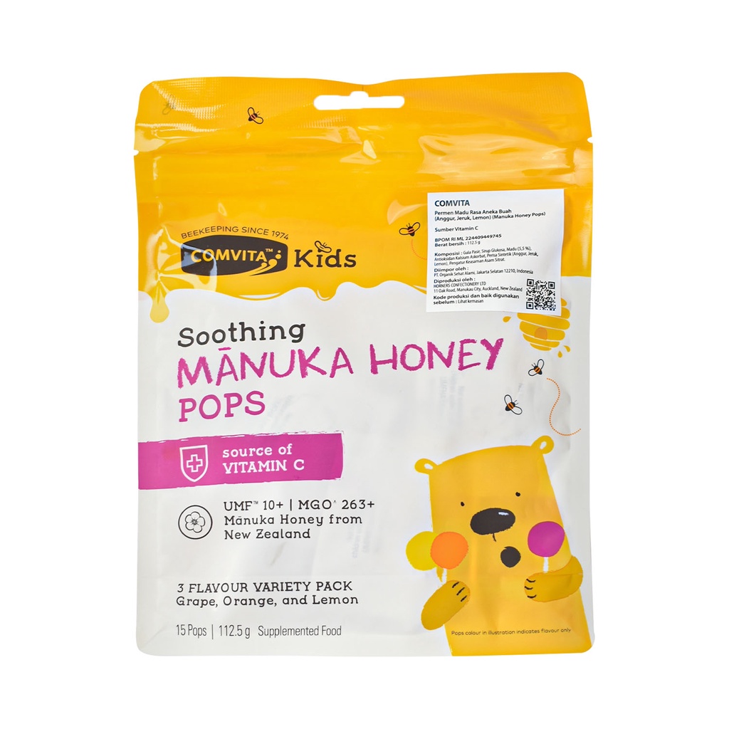 Comvita Kids Soothing Pops With UMF 10+ Manuka Honey