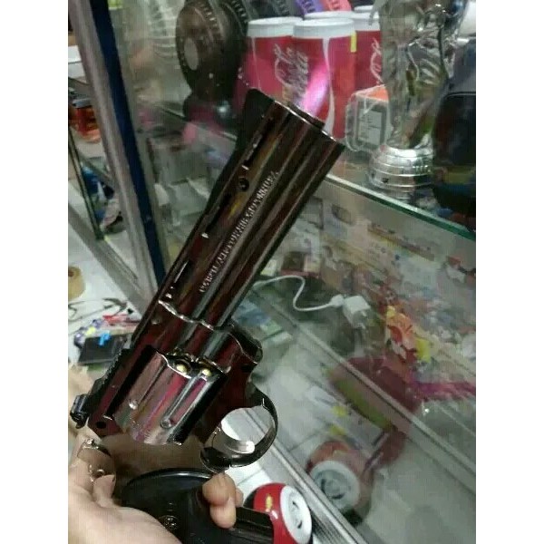 Promo COD Korek Gas Pistol Revolver stand pajangan souvenir